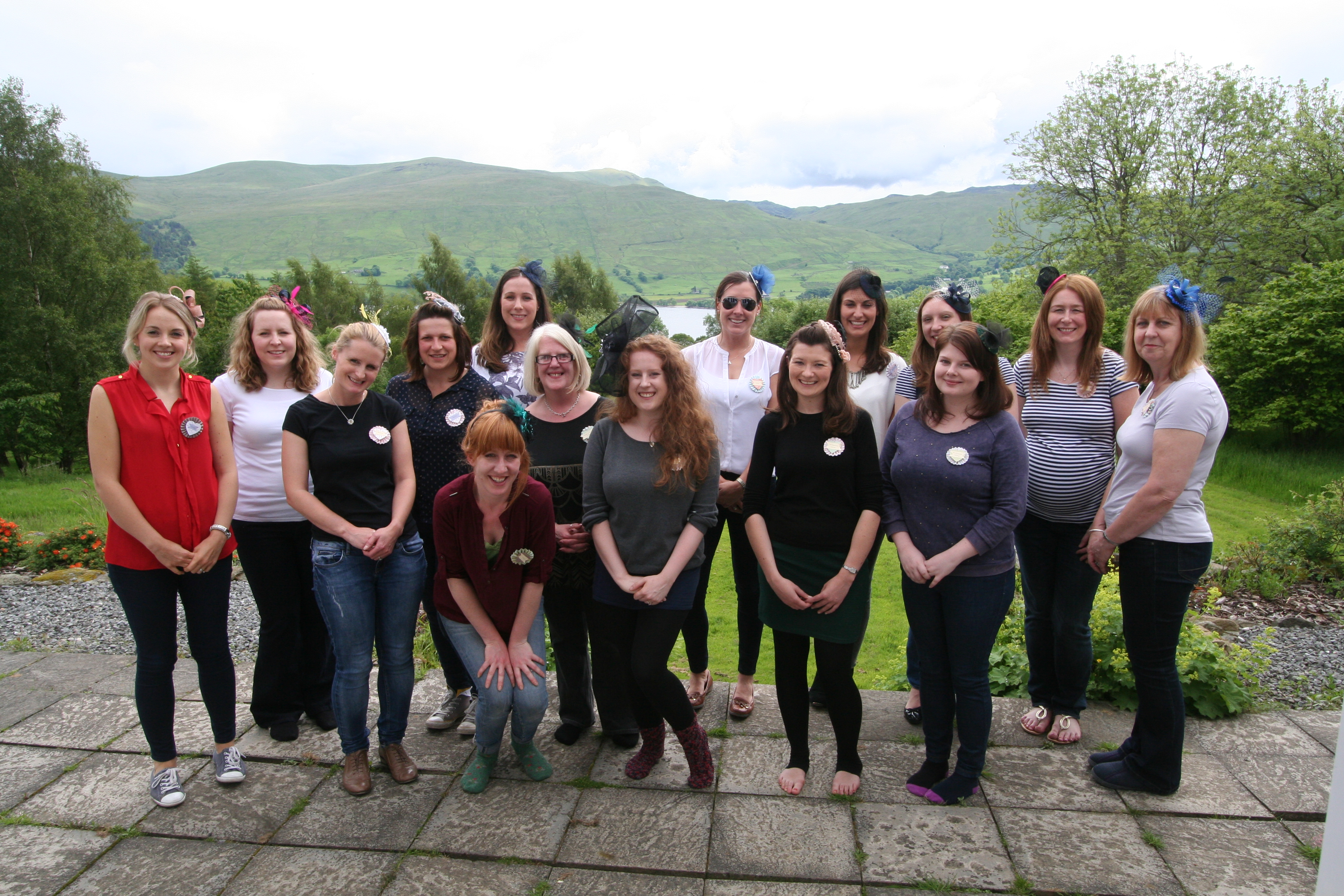 Fascinator Making Hen Party on the banks of Loch Tay